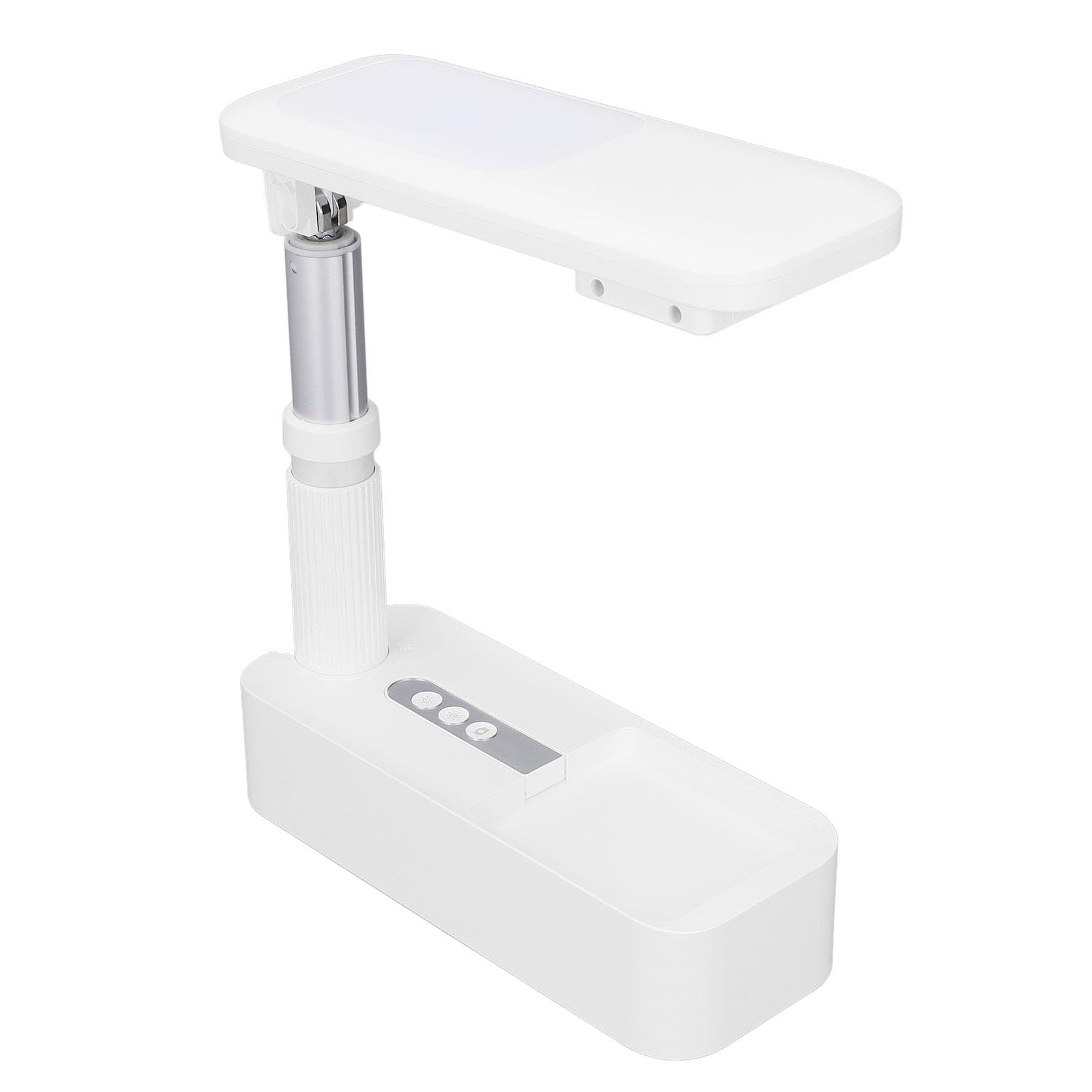 Soporte Selfie Extensible con Control Remoto Inalámbrico Rotación de 360 ​​Grados para Transmisión en Vivo y Fotografía, Aleación de Aluminio, Blanco, 1 Unidad