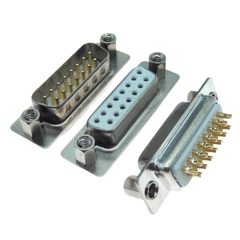 Image of 1PCS DB9 Gold Sol* /id Pin 9 15 25 37 Pin Plug VGA RS232 Serial Port Adapter Industrial Grade Head Connector(1PCS DB25 Female)