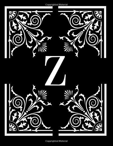 Journal: 160 Page Lined Journal/Notebook - 8.5 x 11 Large Paperback: Volume 26 (Monogram Initial Notebook)