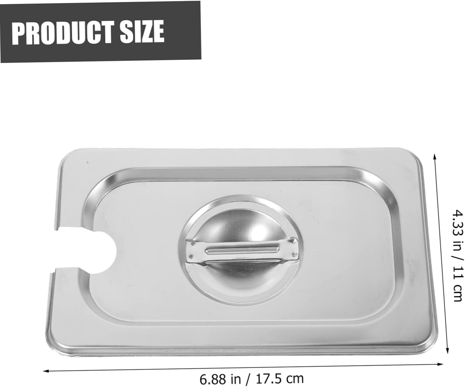 GLEAVI Stainless Steel Food Container Lid Multi Functional Cover for Jam Desserts and Snacks Lightweight Design for Easy Handling for Home Commercial Use