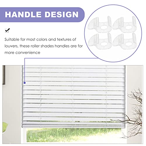 Angoily 4pcs Roller Shades Pull Down Handles Blind Lifting Grips