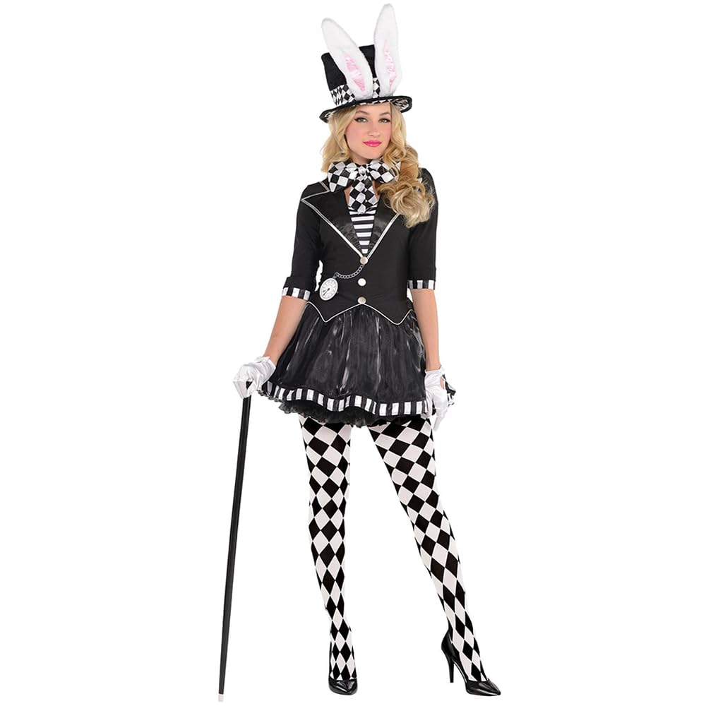 (847836) Adult Ladies New Dark Mad Hatter Costume (Small)-image