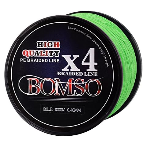 BOMSO Dyneema-Angelschnur, geflochten, Polyethylen , 1000 m Cover