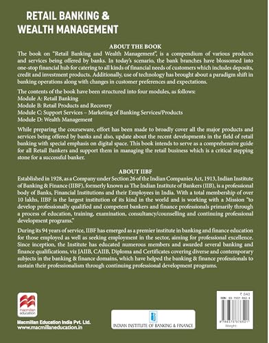 Image of Macmillan Education Retail Banking and Wealth Management 2026 | JAIIB Courseware | JAIIB 2026 updated Edition | JAIIB Exam preparation by IIBF (IIBF JAIIB Exam)