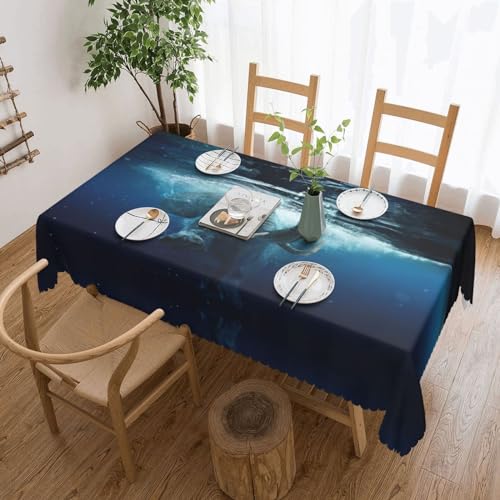 Nappe rectangulaire anti-déversement imperméable pour protéger la table de repas - 2