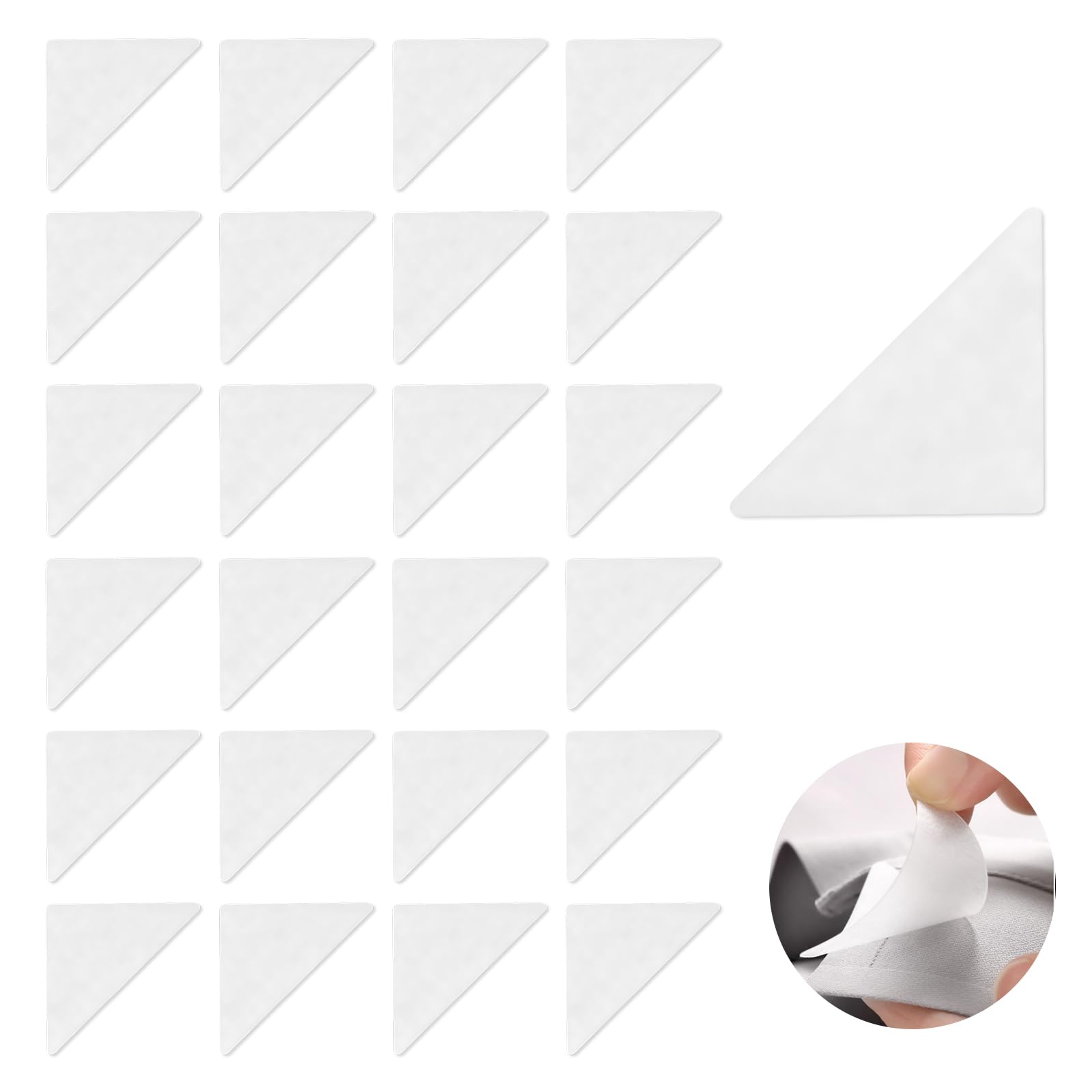 DALAETUS 150 Pcs Shirt Collar Stiffeners, Universal Shirt Collar Stickers, Easily Removed, Triangular Collar Stay Stickers
