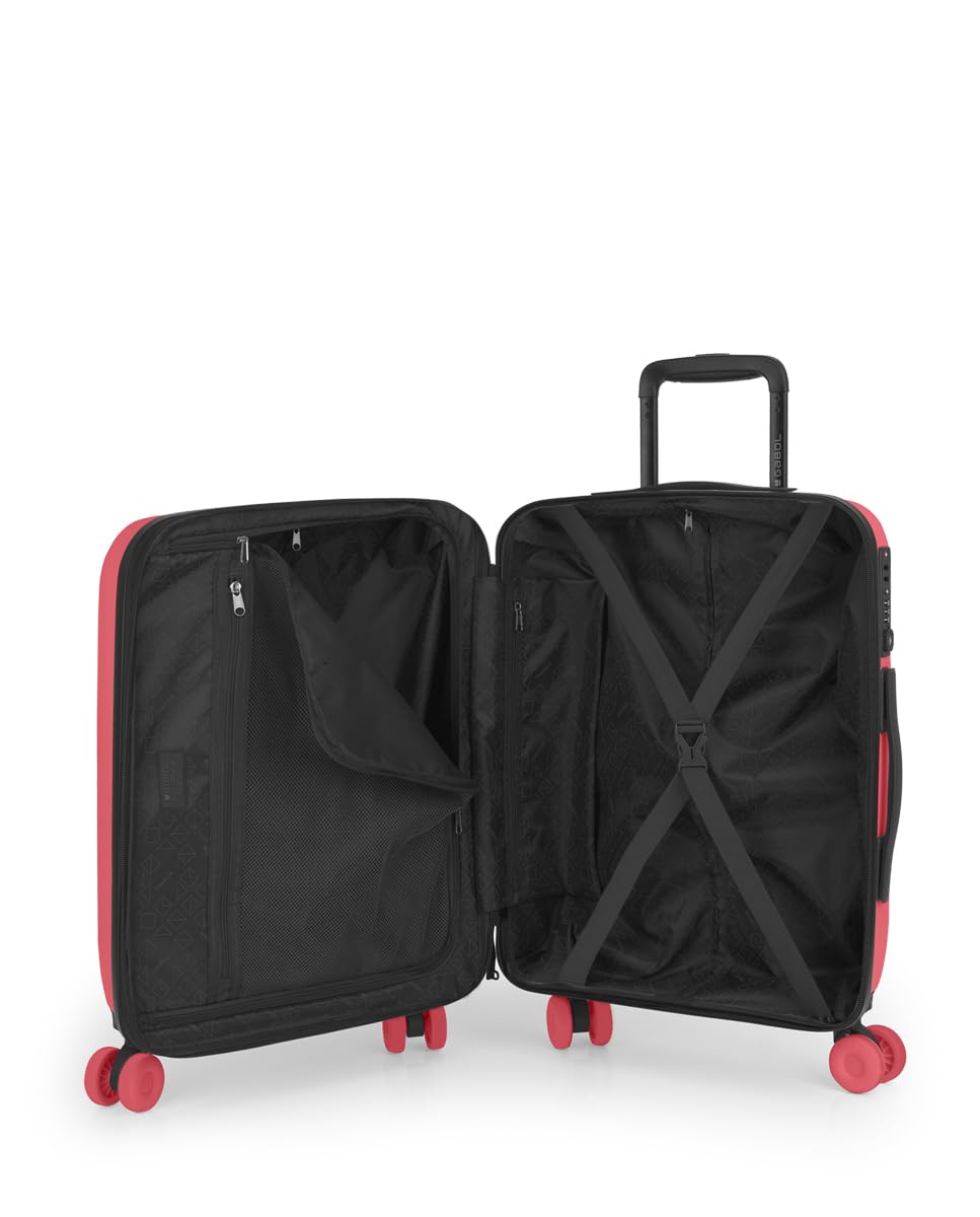 Gabol - Maleta de Cabina Rígida Expandible 38x55x20/23 cm Pacific 42L en Polipropileno con Cerradura TSA y 4 Ruedas Dobles 360°