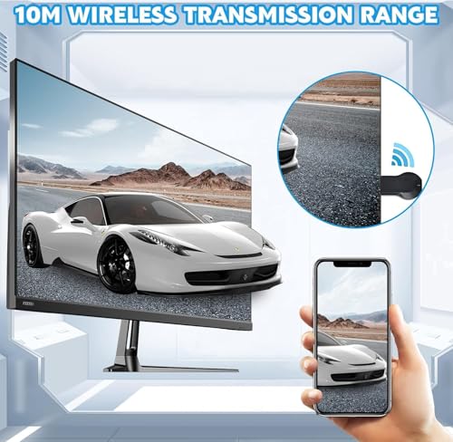 Image of WISTAR Plus HD Wireless Display Receiver, SmartSee Airplay MiraCast Adapter DLNA Streaming Stick Cast iOS Mac Android Phone Screen to HD TV Thanksgiving Christmas Day Gift