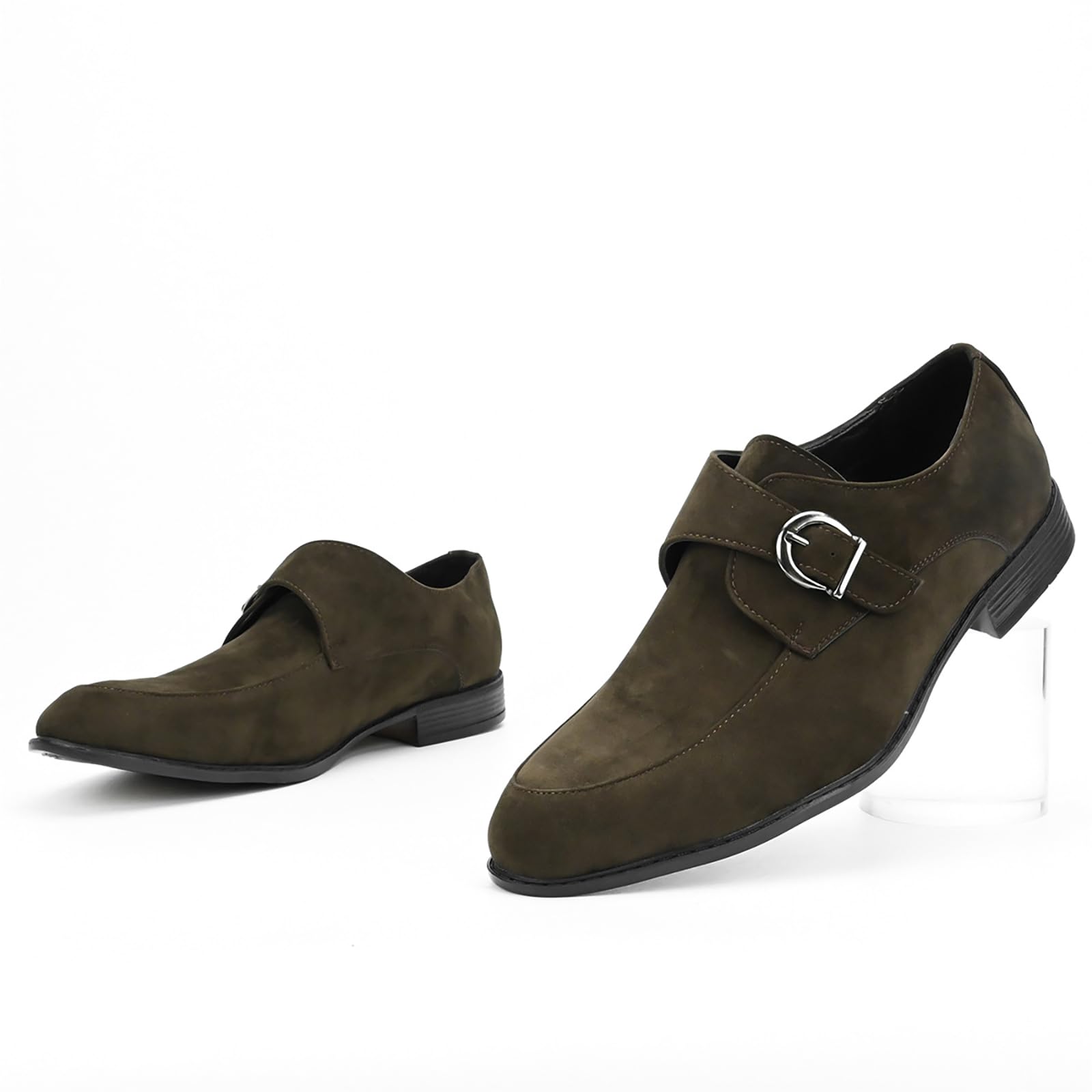 Mocasines De Vestir para Hombre con Hebilla Puntera Lisa Y Piel Sintética Ideales para Ocasiones Formales De Negocios Y Bodas