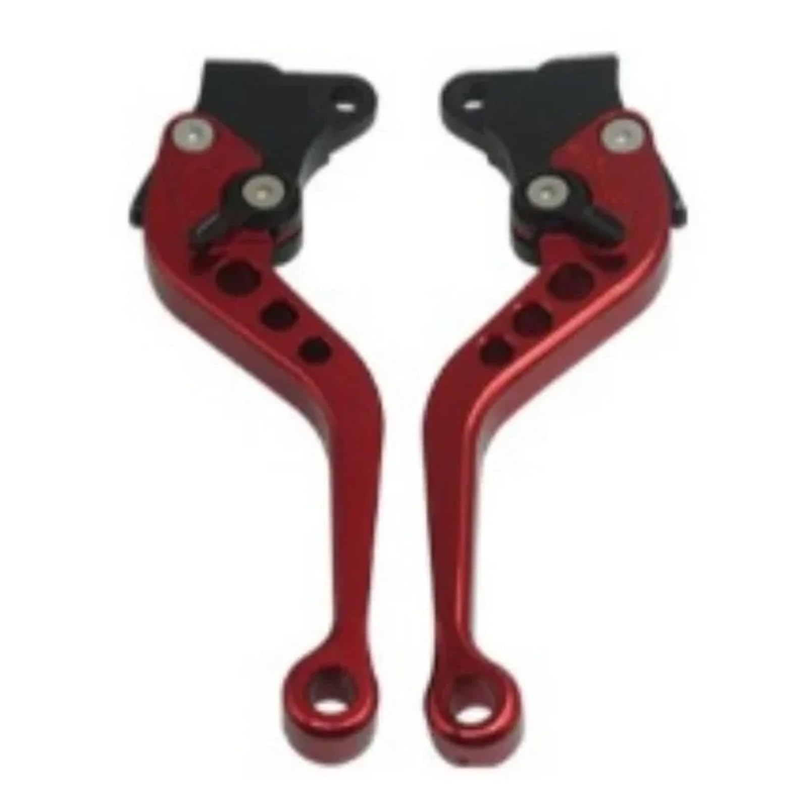 Cfdrstaz Red Motorcycle Brake Handle Motorbike Modification Cnc Clutch Drum Brake Lever Handle Adjustable Handlebar Set Compatible With Cg125(Red)