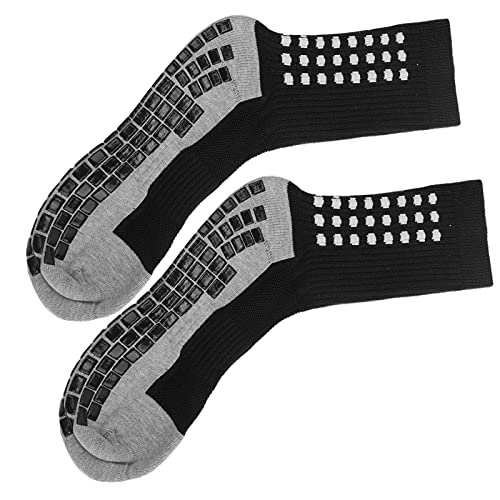 Meias antideslizantes e antiderrapantes para esportes e futebol americano(black)
