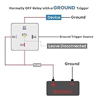 Vista 5 de Paquete de 5 arneses de relé impermeables de 12 V CC 40/30 AMP, cables de cobre estañado, relé automotriz SPDT de 5 pines
