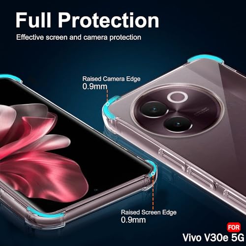 Image of TheGiftKart Crystal Clear Back Cover Case for Vivo V30e 5G | Shockproof Soft TPU Case | Cushioned Edges for Ultimate Protection Back Cover Case for Vivo V30e 5G (TPU, Transparent)