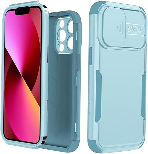 YAUPON Funda para iPhone 13 Pro con cubierta para cámara deslizante, grado militar, resistente a los golpes, funda resistente para iPhone 13 Pro disponible en Yaxa Peru