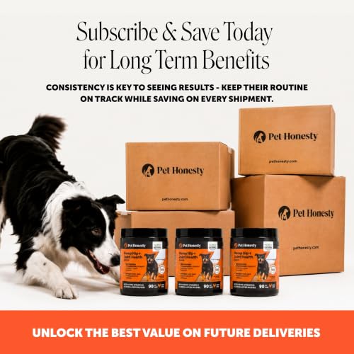 Image of Senior Hemp Hip and Joint Supplement for Dogs - Glucosamine Chondroitin, MSM & Green Lipped Mussel - Relief for Joint Stiffness, Advanced Strength Mobility Support for Senior Dogs (Chicken, 90 Ct)