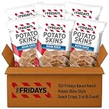 TGI Fridays Bacon Ranch Potato Skins Style Snack Crisps, 3 oz (6 Count)