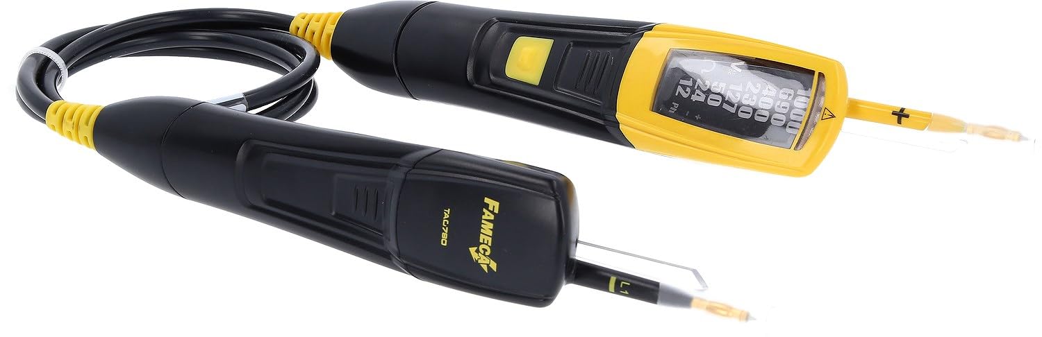 KS TOOLS Spannungsprüfer, Schutzisoliert, akustischer Alarm, 12-1000 V