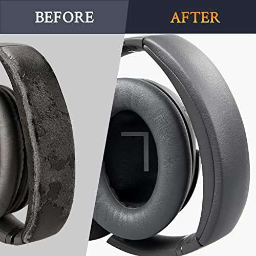 Image of SOULWIT Replacement Headband Pad Kit for Bose QuietComfort 45 (QC45) /QuietComfort SE (QC SE) /New Quiet Comfort Wireless Headphones, Easy DIY Installation (Eclipse Grey)