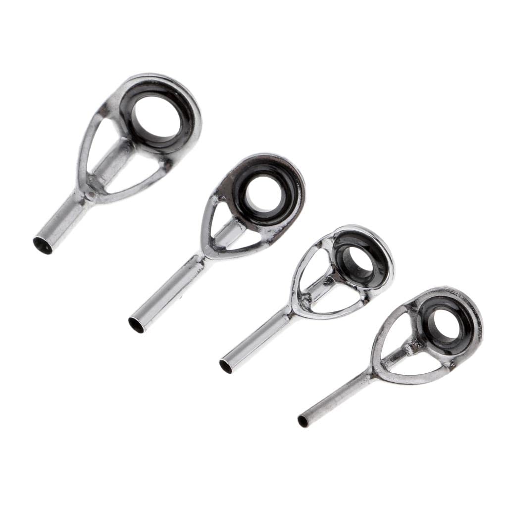 49 Pezzi di Guide per Canne da Pesca Telescopiche, Set Superiore, Kit di Riparazione per Canne, Misure Miste