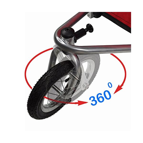 Tiggo Kinderanhänger mit Federung Jogger 2 in 1 Kinderfahrradanhänger Fahrradanhänger Anhänger – Bild 16
