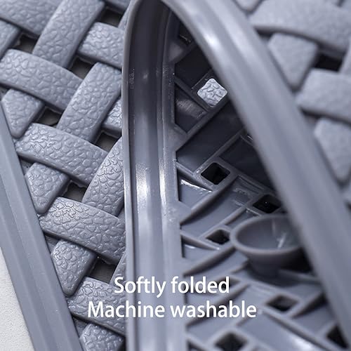 Difenlun X1272 Non-Slip Bathtub Mat With Suction Cups And Drainage Holes, Machine Washable Bathtub Mat, Shower Floor Mat thumb #4