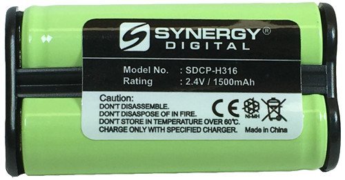 Synergy Digital Cordless Phone Batteries - Replacement for V-tech 80-5017-00-00, 80-5216-00-00 Cordless Phone Batteries (Set of 2)