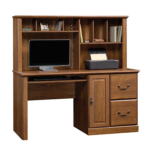 Sauder Orchard Hills Computer Desk with Hutch, Milled Cherry finish - Thumbnail 2