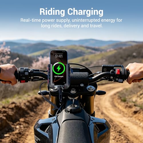 EDYELL Motorcycle Phone Mount with 30W Charger YF303-C - Image 6