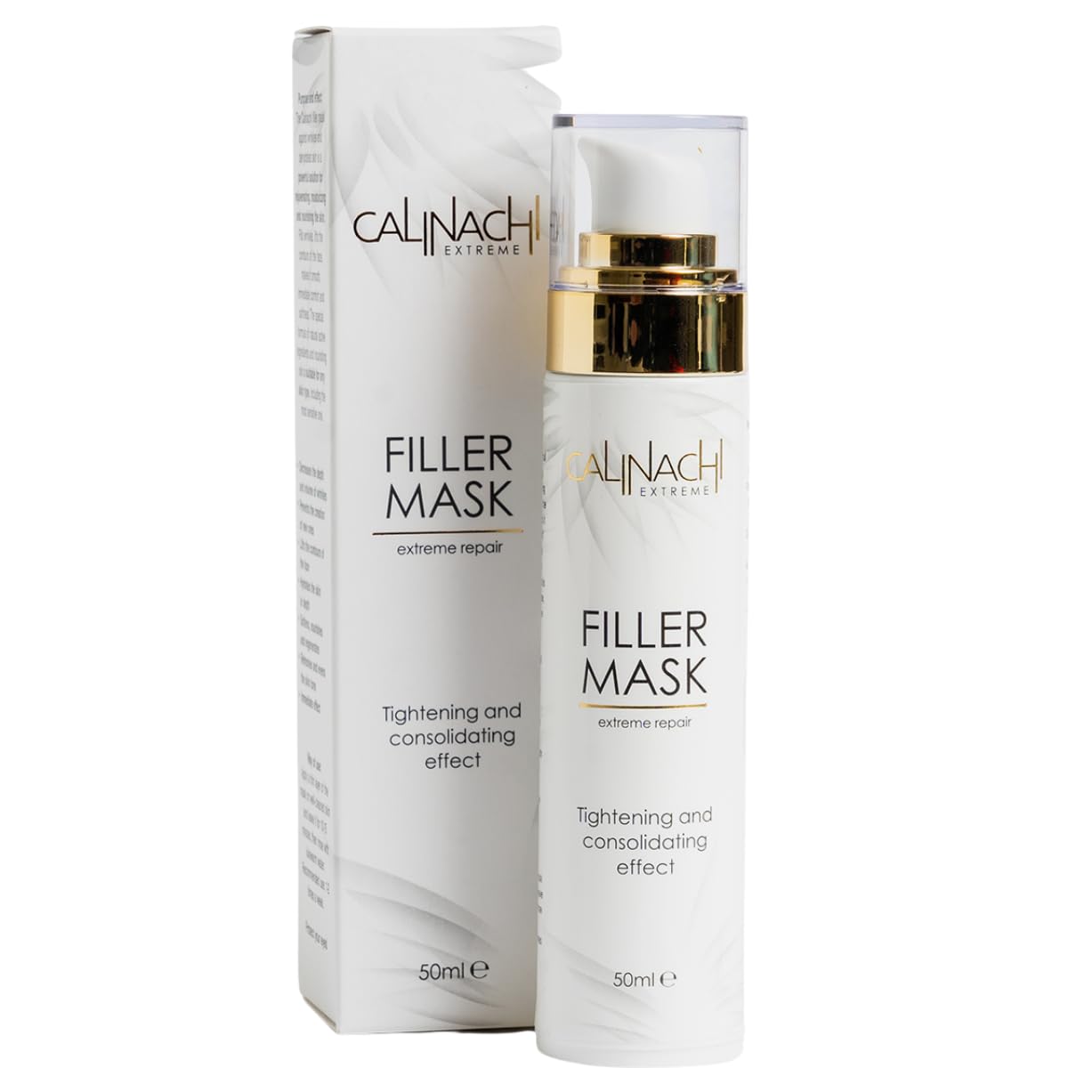 CALINACHI Maschera Viso Effetto Filler Matrixyl Ialuronico 50 ml | Maschera crema con peptide Matrixyl e acido ialuronico che idrata e attenua l'aspetto delle piccole rughe