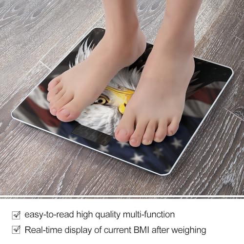 Báscula digital de baño con diseño Águila y bandera miniatura 5