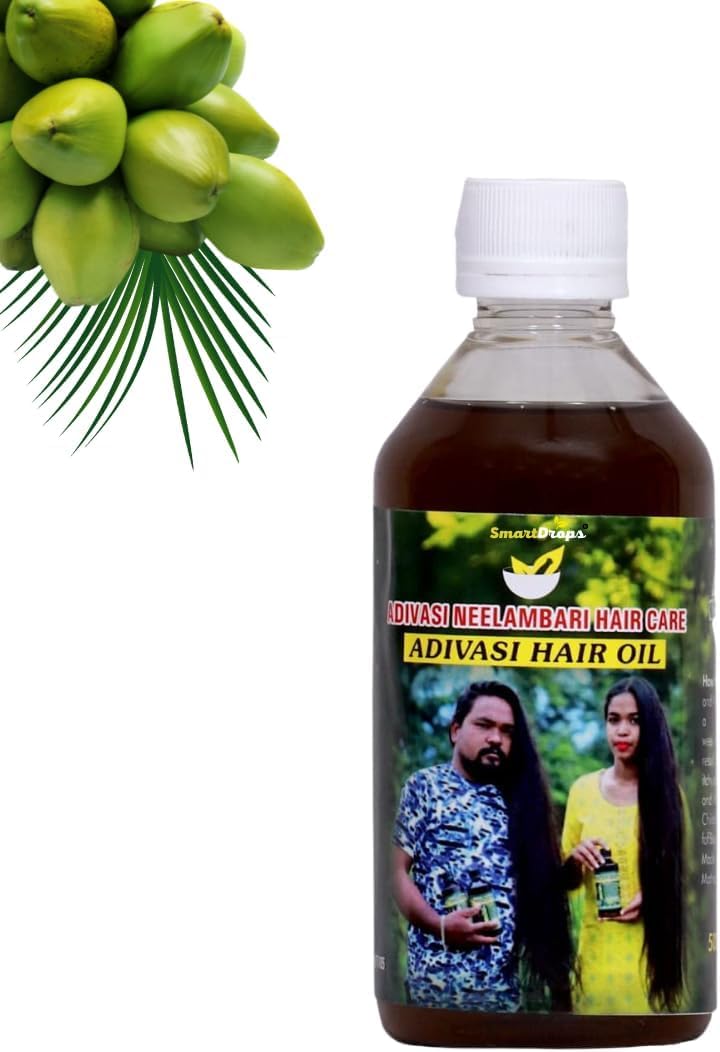 ADIVASI HERBAL Adivasi Nilambari Hair Oil Original, Ayurvedic Hair Care Oil, Strong & Healthy Hair, Scalp Nourishment