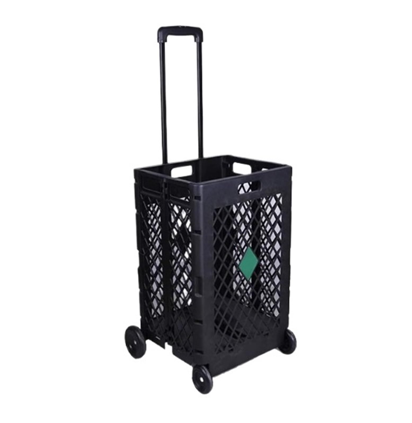 Chariot d'achat pliant pour courses | Panier pliable avec roues en maille