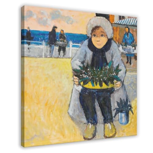 Impression sur toile Pierre Neveu tableau vintage 50x50 cm