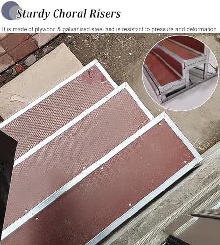 Detachable Choir Stair Risers - Portable Floor Standing Steps for Group Photos, Perfect for Events, Performances, and Stage Productions
