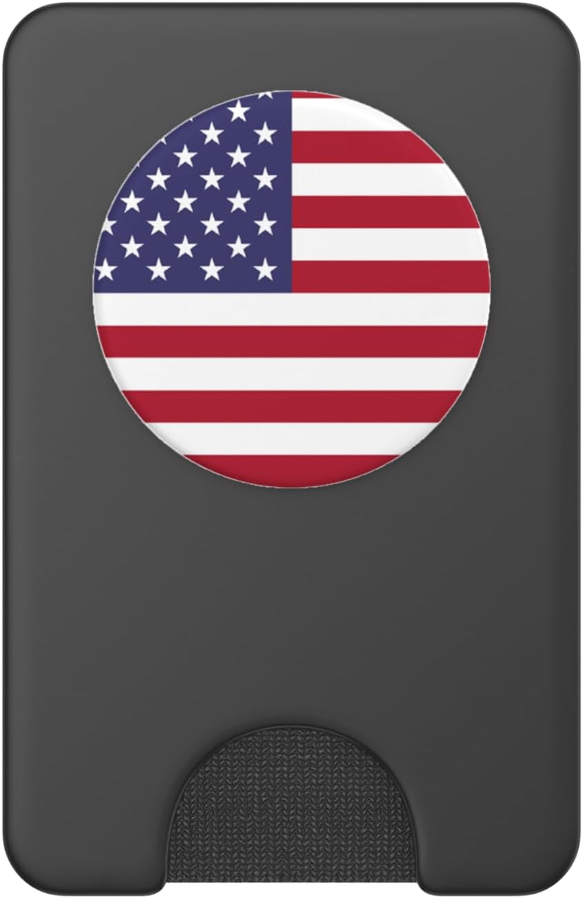 USA Flag Pop Phone Grip For Smartphones & Tablets PopSockets Grip and Stand for Phones and Tablets PopSockets PopWallet for MagSafe