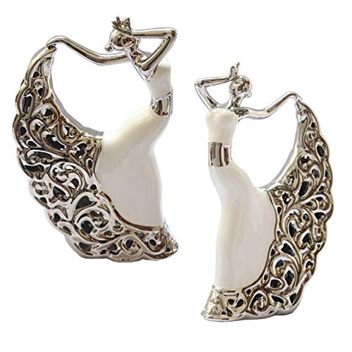 Statues Figurines Sculptures,Chinese Style Peacock Dancing Maiden Statuette Ornament Ceramic Dancer Sculpture Space Decor Craft Present,Enjoy The Home Decor Art Collection. #TOP1