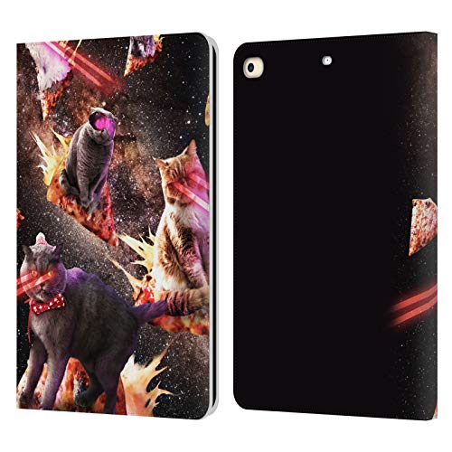 Coque iPad 9.7 chat pizza espace pour regarder des vidéos au lit