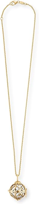 Kette Halskette Rosegold Engelsrufer mit Wunsch Klangkugel Edelstahl