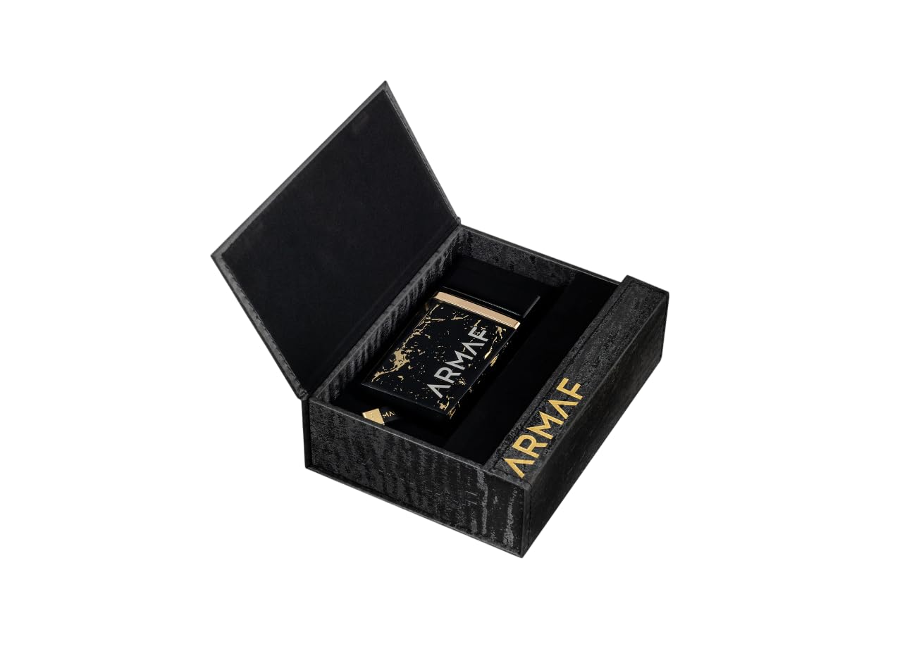 Armaf Ombre d’Or Eau de Parfum 75ml, Perfume Árabe Unisex de Larga Duración, Incluye Atomizador, Fragancia Oriental Especiada y Amaderada con Notas de Almizcle, Limón Azafrán, Rosa e Iris (Ombre d’Or)
