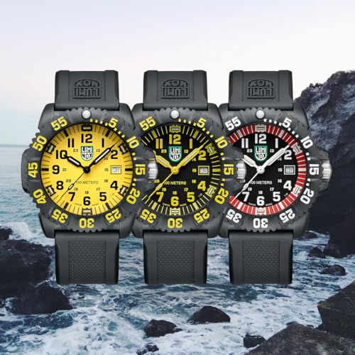 Luminox - G Collection Sea Lion zegarek męski 44 mm - zegarek wojskowy w kolorze czarnym z wyświetlaczem daty 100 m wodoszczelny - kilka wariantów - wyprodukowano w Szwajcarii - Zegarek męski
