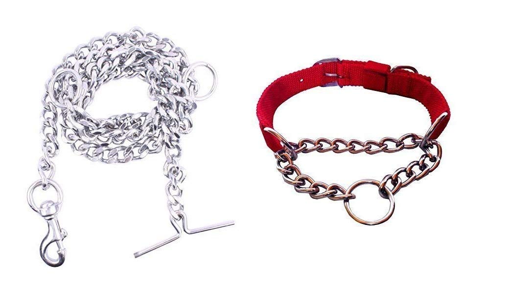 Smart Doggie Dog Belt Combo Of 0.75 Inch Nylon Collar With Cats Chain 12.No Lengthy Cats Every Day Collar Chain Adjustable And Durable, Lightweight,Red (B08XZ1M8MD) Amazon Price History, Amazon Price Tracker
