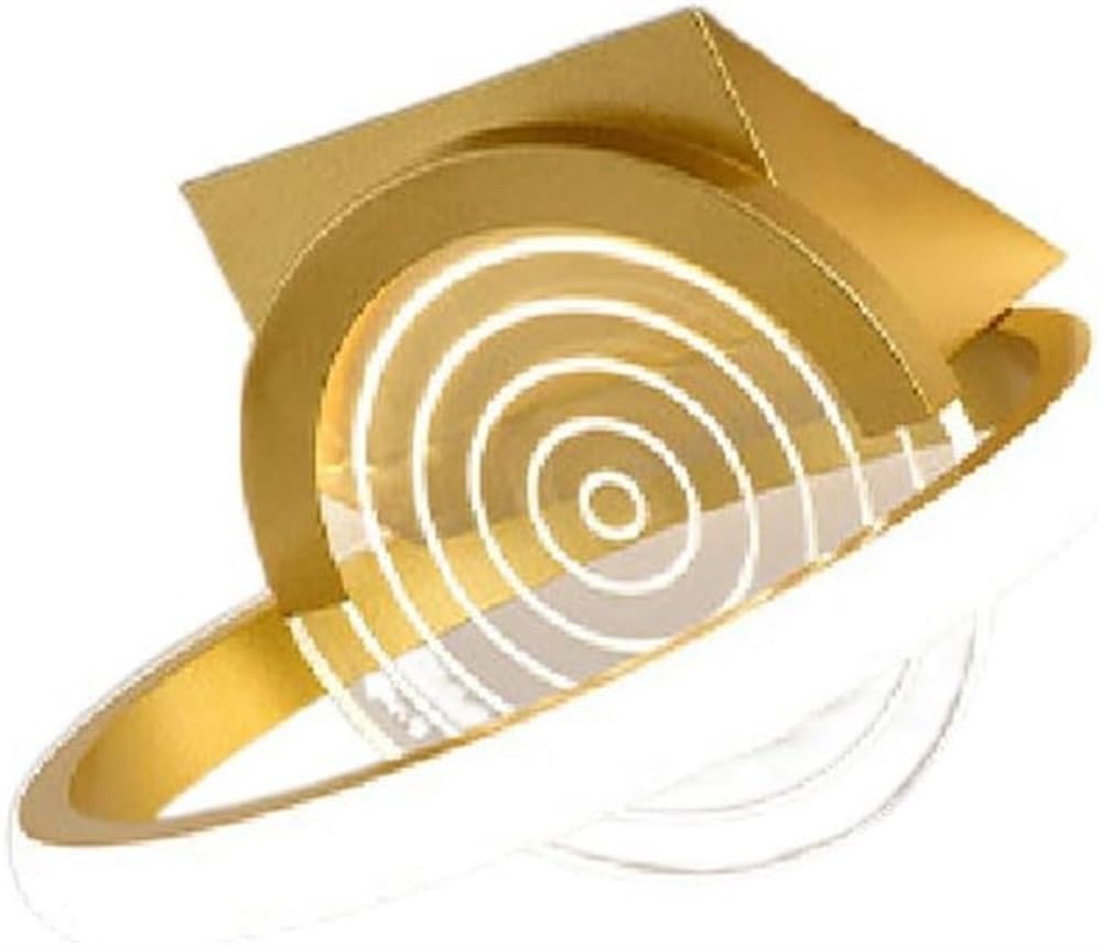 Plafonnier LED encastré au fini doré prestigieux pour salon chic
