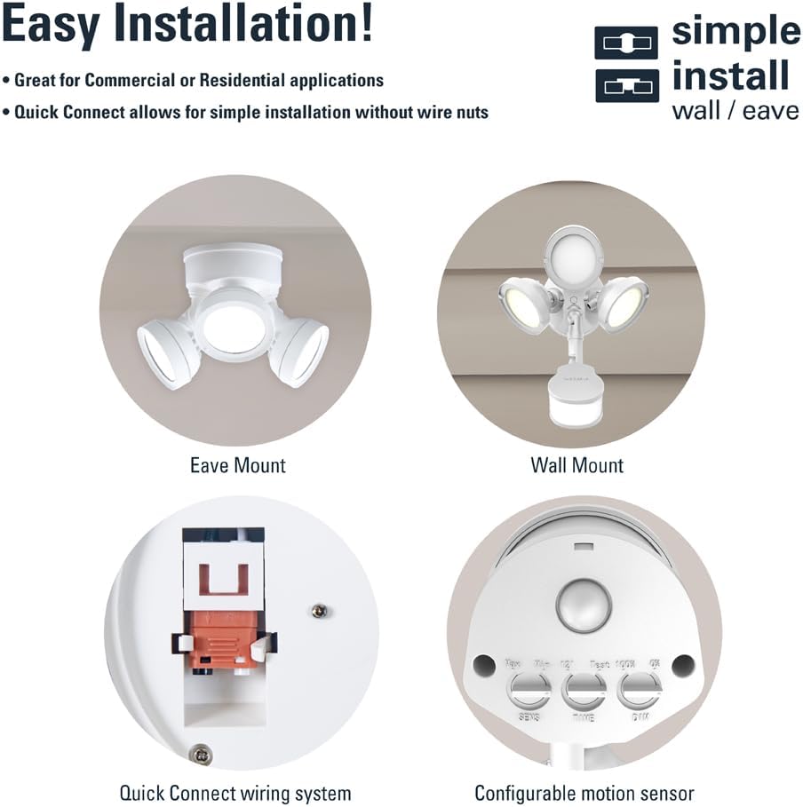 HALO TGS LED Outdoor Security LED Flood Light with Motion Sensing, Lumen Select, and Dusk-to-Dawn - Bronze - TGS3S403MRCB