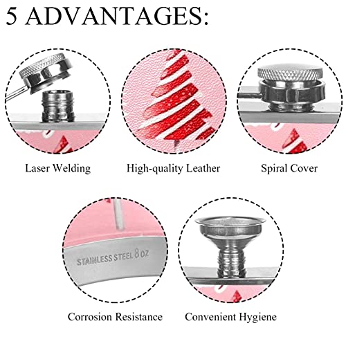 Heupfles voor drank met trechter voor kamperen vissen BBQ kerstfeest bar drinkers Pocket wijnfles kerstboom - Image 3