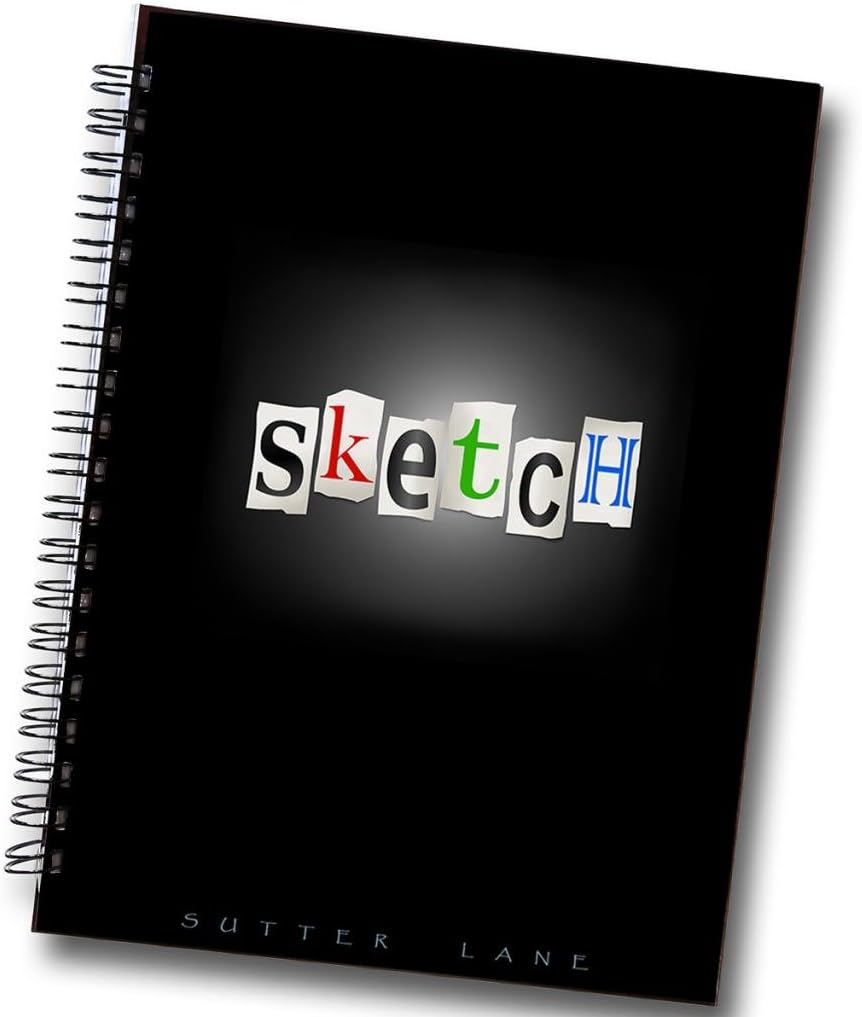 Sketchbook for Drawing and Mixed Media 8.5"x11"", Collage - Blank Spiral Bound Artist Drawing Pad/Sketch Journal