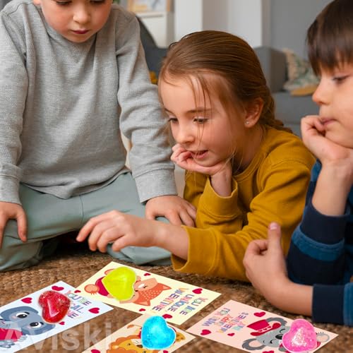 Cartes échange Saint-Valentin Aviski anti-stress solution cadeau classe complet