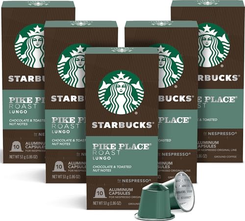 Starbucks by Nespresso Original, Pike Place Coffee, 50-count
