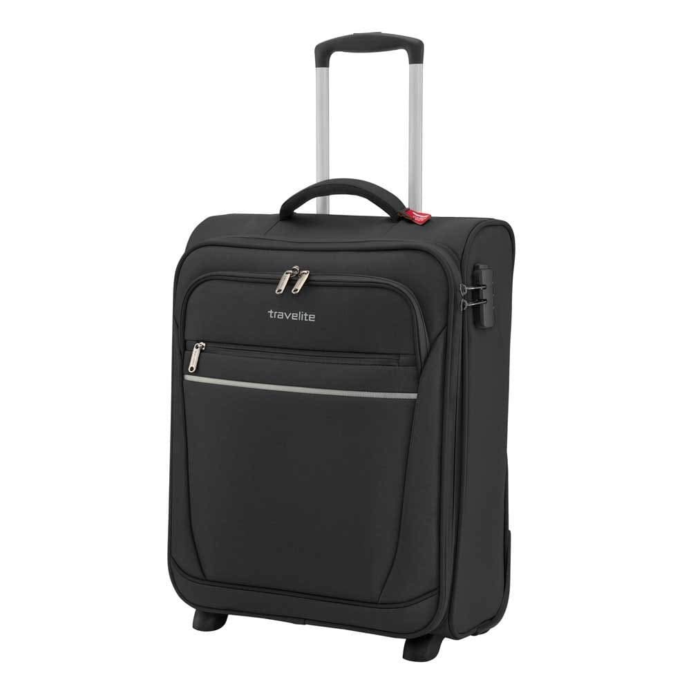 travelite Maleta de Equipaje de Mano Ligera, 2 Ruedas, Cabina, Carrito de Equipaje Blando pequeño con candado, 52 cm, 39 litros