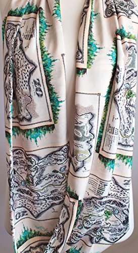 Etwoa The Wonderful Wizard of Oz Map Infinity Scarf Lyman Frank Baum4