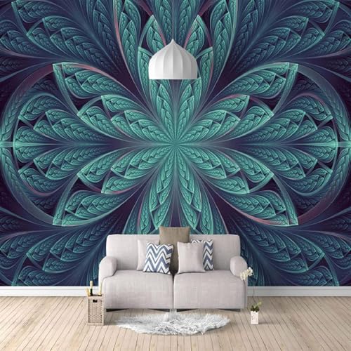 XLMING Abstracto Tridimensional Flores Creativo Arte 3D Papel Pintado Tapiz Textura de Seda Oficina Comedor Sofá Dormitorio Sala Estar TV Fondo Pantalla-250cm×170cm